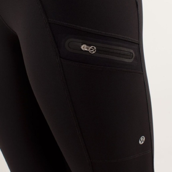 Lululemon Runnin' With My Homies Pant 6 NWT Black / Angel Blue - Picture 7 of 9